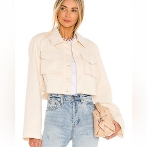 Lovers and friends Angeles Cropped jacket in invory